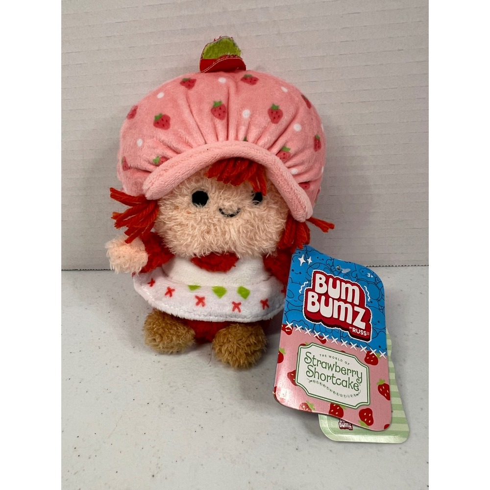 BumBumz Russ Strawberry Shortcake Plush 4.5 Inch Sensory Beanbag Toy NWT